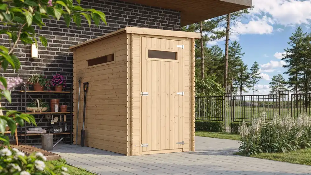 Nu beschikbaar - Houten tuinschuurtje 239x144 cm – 19 mm Noors grenen