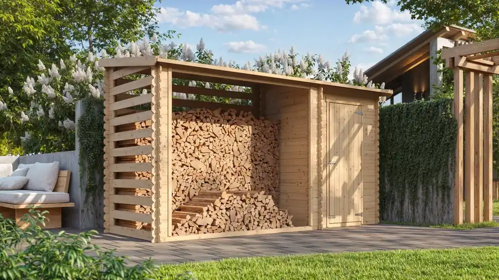 Direct van de fabrikant | Houtberging met Tuinschuur Grenen 130x344x199cm – FSC