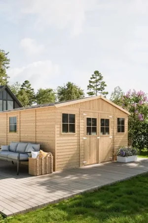Zojuist toegevoegd - Tuinschuur tuinberging grenen 493x401x246cm