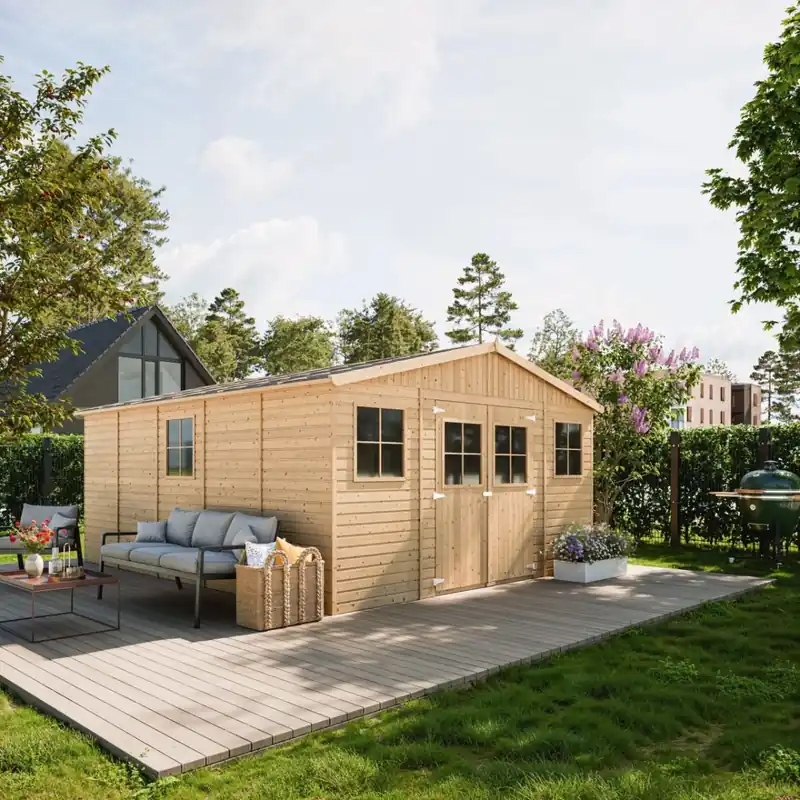 Zojuist toegevoegd - Tuinschuur tuinberging grenen 493x401x246cm