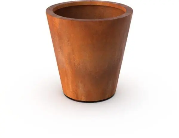 Expreslevering - Bloembak plantenbak rond cortenstaal met bodem 100x100cm