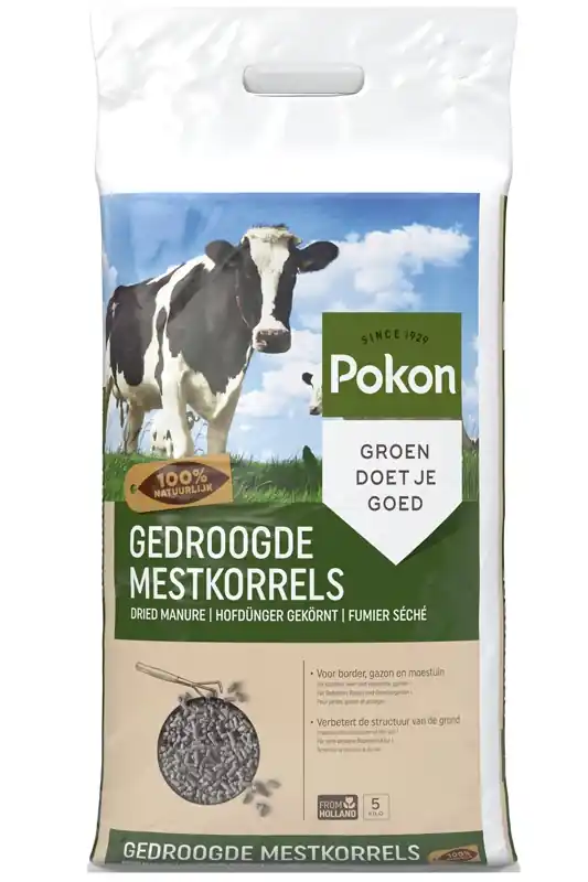 Pokon Gedroogde Mestkorrel 5kg | Tijdelijke aanbieding