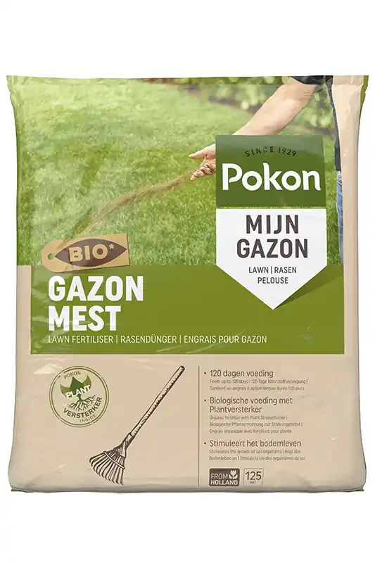 Pokon Bio Gazonmest voor 125m2 - Direct leverbaar