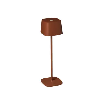 Voordelig - Tafellamp Capri Draadloos USB - Terracotta