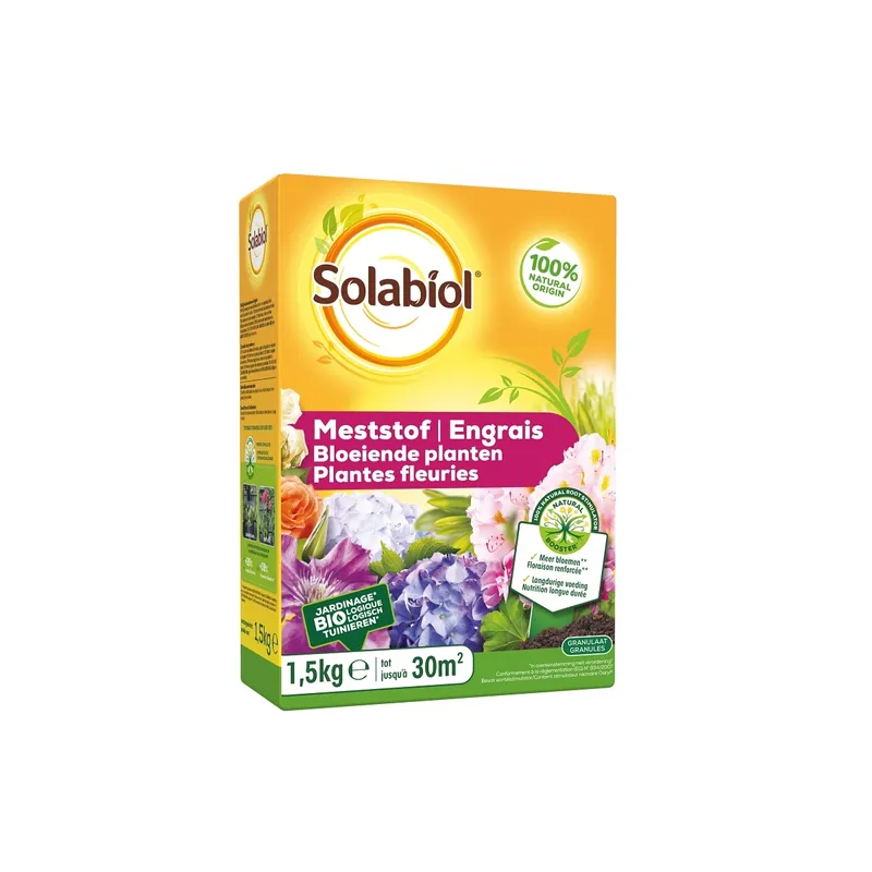 Direct bestellen - Solabiol Meststof bloeiende planten - 1.5kg