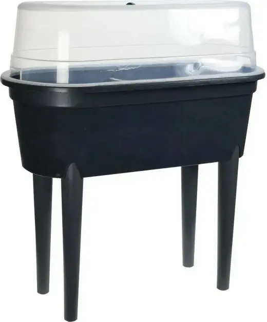 Hoog gewaardeerd - Kweektafel op poten - Kunststof - 77x38xh84cm - zwart