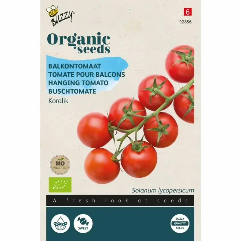 Online bestelbaar - Buzzy® zaden - Organic Balkontomaat Koralik (BIO)