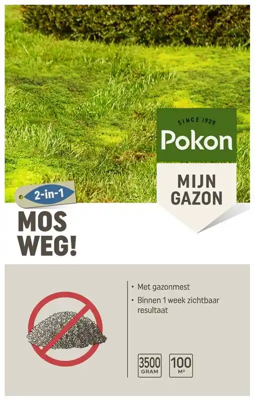Pokon Mos Weg! 3500gr - Nieuw in het assortiment