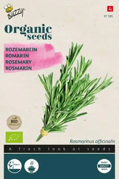 Actie loopt bijna af - Buzzy® zaden - Organic Rozemarijn (BIO)