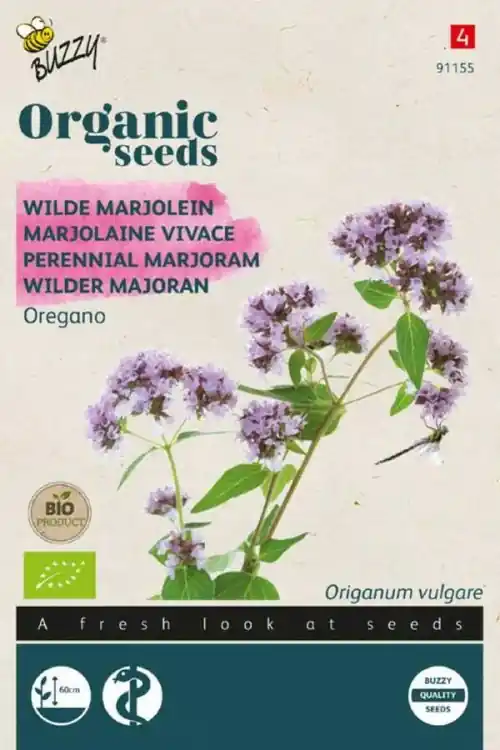 Buzzy® zaden - Organic Wilde Marjolein - Oregano (BIO) | Deal