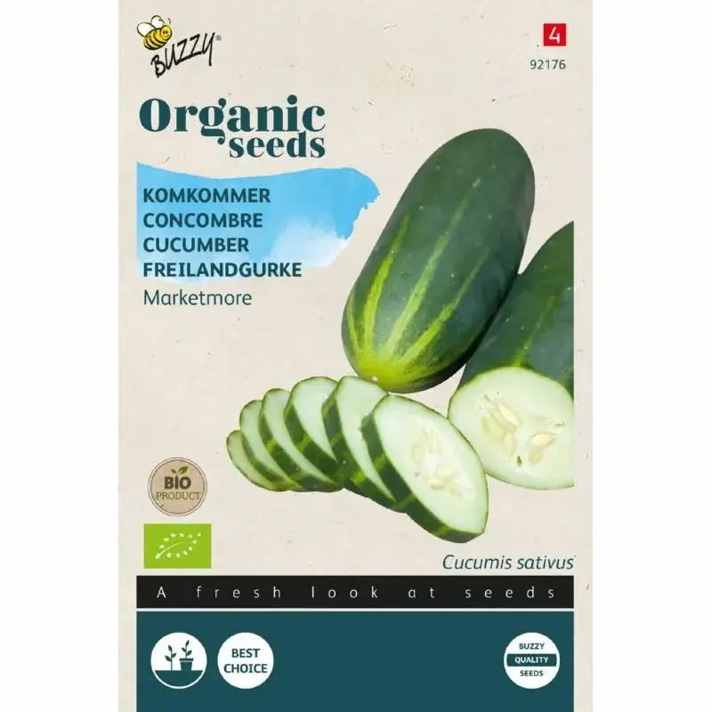 Bespaar meer | Buzzy® zaden - Organic Komkommer Marketmore (BIO)