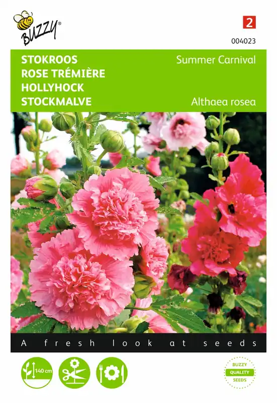 Buzzy® zaden - Althaea, Stokroos Summer Carnival - Shop nu