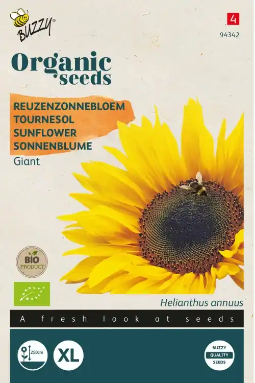 Koop vandaag | Buzzy® zaden - Organic Helianthus, Reuzenzonnebloem giganteus (BIO)