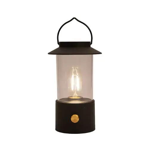 Dimbare USB LED-lantaarn 24 x 9cm - draagbaar - Zwart | Actieprijs