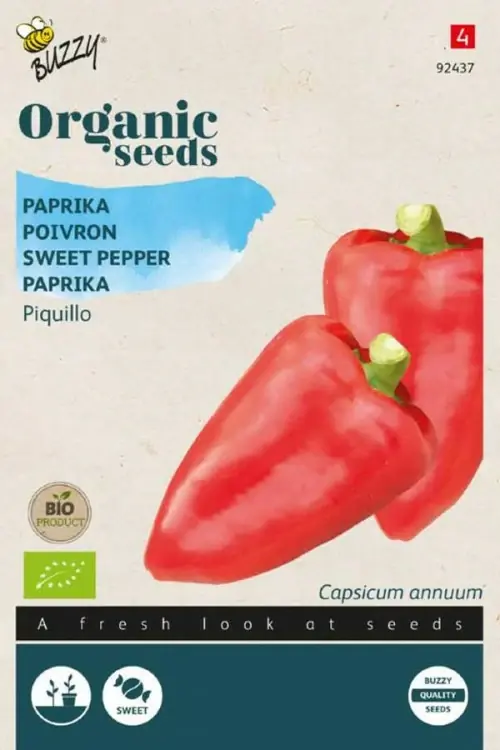 Buzzy® zaden - Organic Paprika Piquillo (BIO) | Nu beschikbaar