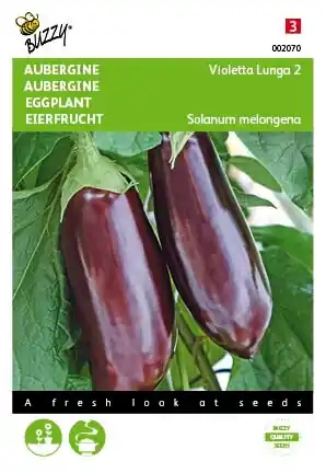 Eenvoudig retourneren - Buzzy® zaden - Aubergine Violetta Lunga 2