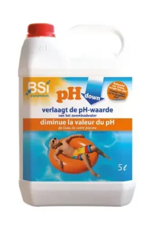 BSI pH Down Liquid – 5 liter - Klaar voor verzending