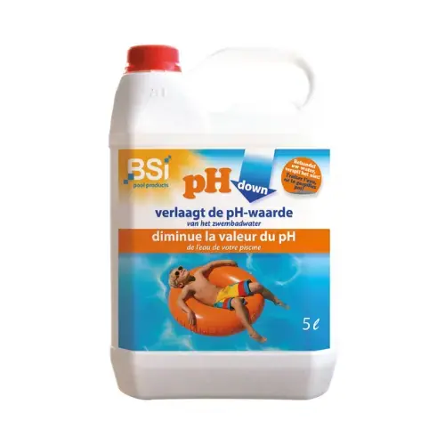 BSI pH Down Liquid – 5 liter - Klaar voor verzending