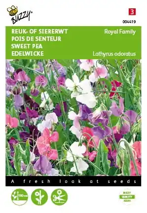 Populair bij klanten - Buzzy® zaden - Lathyrus, Reuk- of siererwt Royal Family gemengd