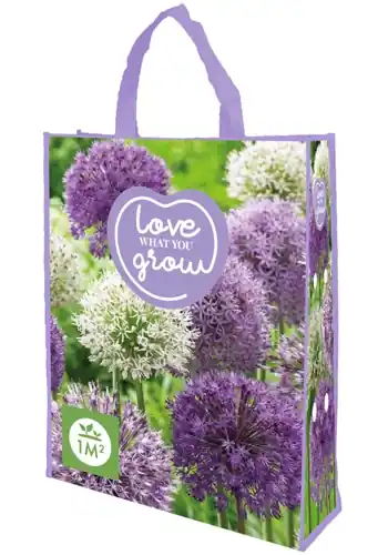 Shopping bag Allium ‘Love what you grow!‘ - 20 bloembollen - Bestel nu