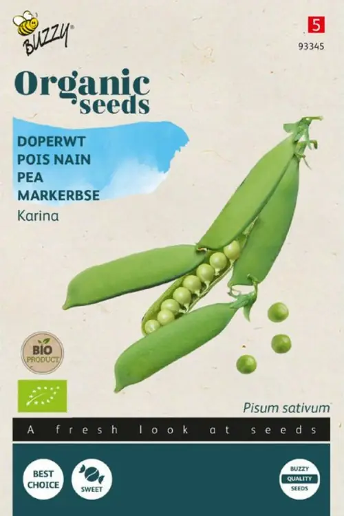 Zeer goed beoordeeld - Buzzy® zaden - Organic Doperwt Karina (BIO)