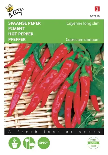 Buzzy® zaden - Spaanse Peper Cayenne long slim | Bespaar nu