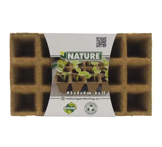 Bespaar meer - Nature Kweekpottrays 15-vaks 5x4x4cm (6 stuks)