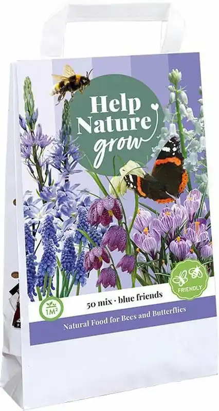 Tas Blue Friends - 50 bloembollen | Veilig betalen