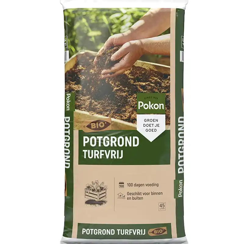 Pokon Potgrond Bio Turfvrij 45L | Direct van de fabrikant