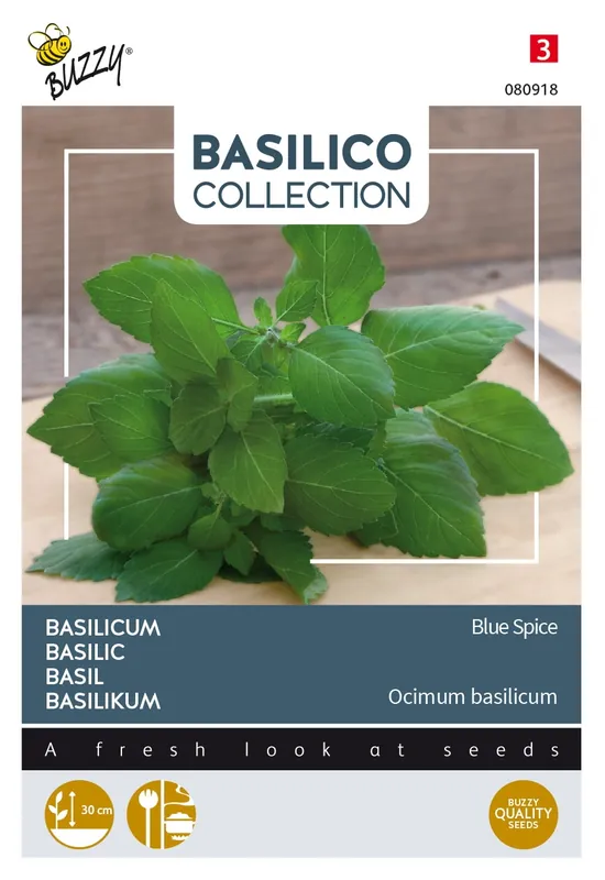Buzzy® zaden - Basilicum Blue Spice - Verlaagde prijs