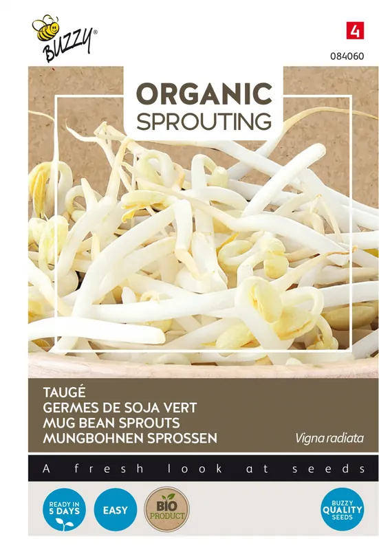 Buzzy® zaden - Organic Sprouting Taugé (BIO) | Veel voordeel
