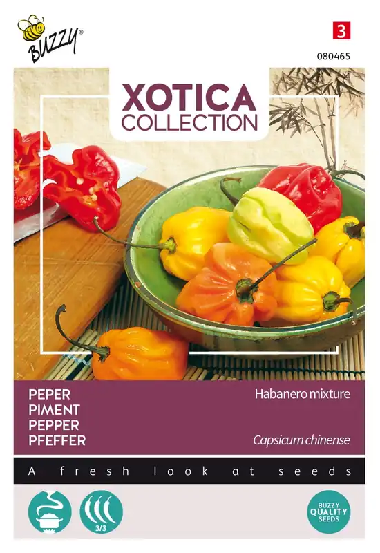 Buzzy® zaden - Xotica Peper Habanero mix - Populair