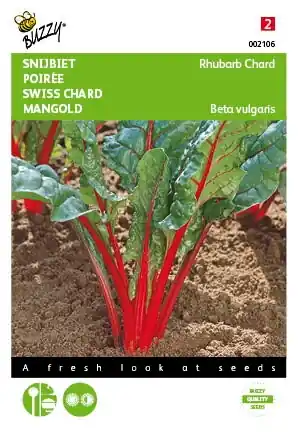 Op voorraad | Buzzy® zaden - Bieten Red Chard Micro Leaf