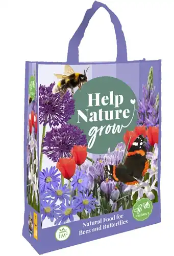 Nieuw gelanceerd - Shopping bag Help Nature Grow - 50 bloembollen