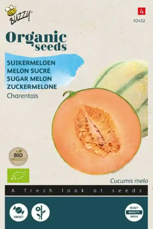 Buzzy® zaden - Organic Suikermeloen Charentais (BIO) - Outlet