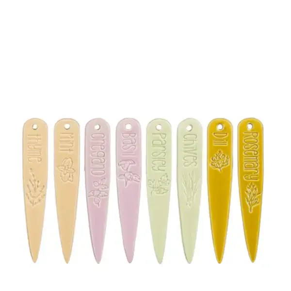 Tuinsteker Keramiek Kruiden H12cm - 8 stuks - Nieuwe release