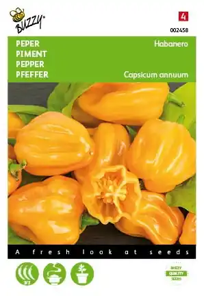 Prijsverlaging - Buzzy® zaden - Peper Habanero oranje