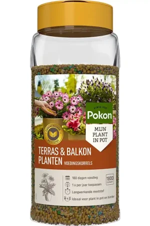 Actieprijs - Pokon Terras & Balkon Planten Voedingskorrels 1800g