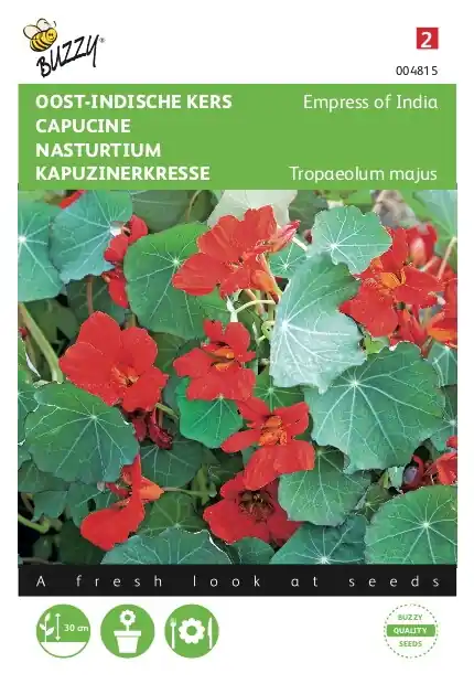Speciale deal - Buzzy® zaden - Tropaeolum, Oost-Indische kers Empress of India