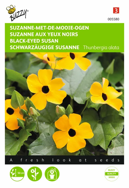 Buzzy® zaden - Thunbergia, Suzanne-met-de-mooie-ogen - Direct kopen