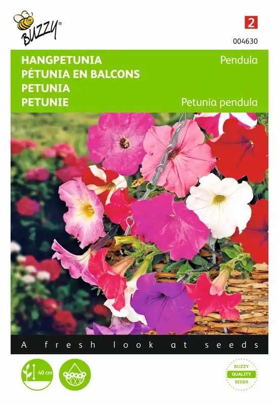 Aanrader - Buzzy® zaden - Petunia, hangend gemengd
