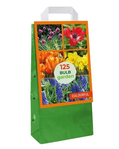 Fabrieksprijs | Draagtas Bulb Garden Colourful - 125 bloembollen