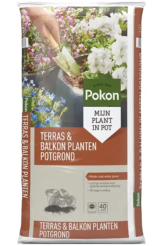 Opruiming | Pokon Terras & Balkon Planten Potgrond 40L