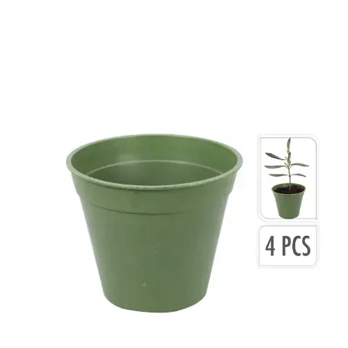 Kweekpot Bamboe Fiber Ø9,5cm (4 stuks) - Actieprijs