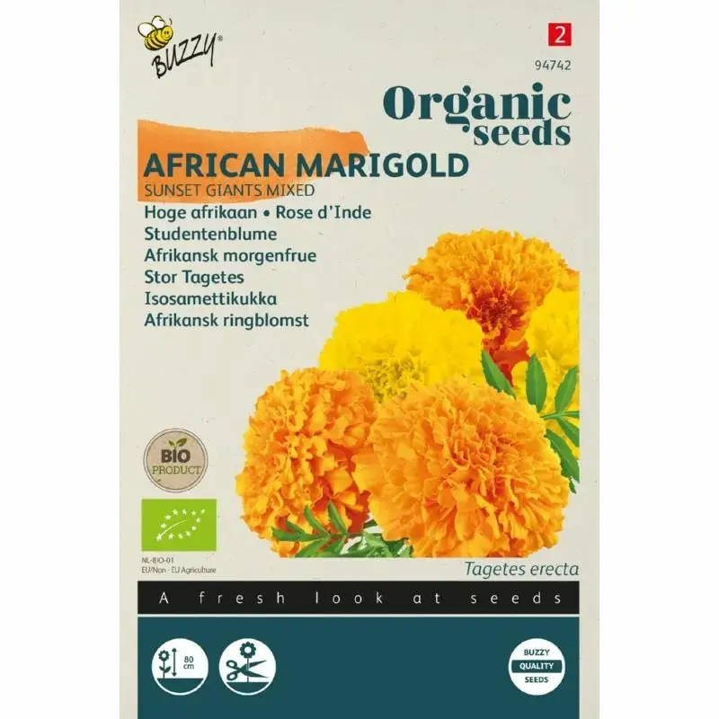 Buzzy® Organic Seeds - Hoge Afrikaan Sunset Giants Mixed (BIO) | Sale
