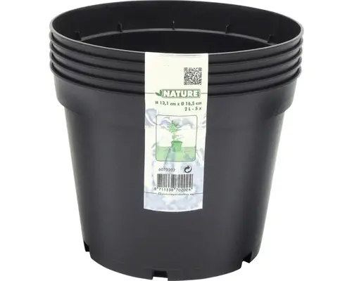 Hoog gewaardeerd - Plantcontainer 2L Ø16.5cm (5 stuks)