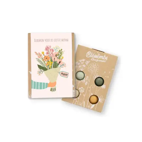 Veilig betalen | Blossombs Bloembommetjes - Giftbox 4 stuks - Mama