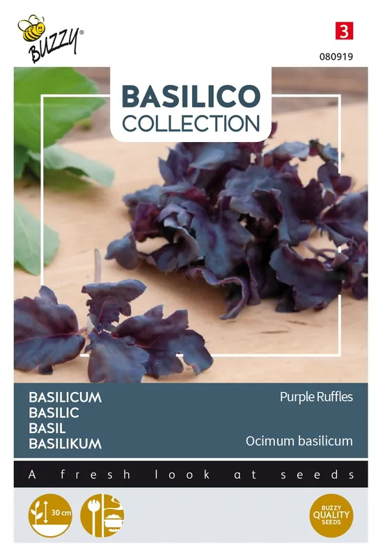 Populair bij klanten | Buzzy® zaden - Basilicum Purple Ruffles