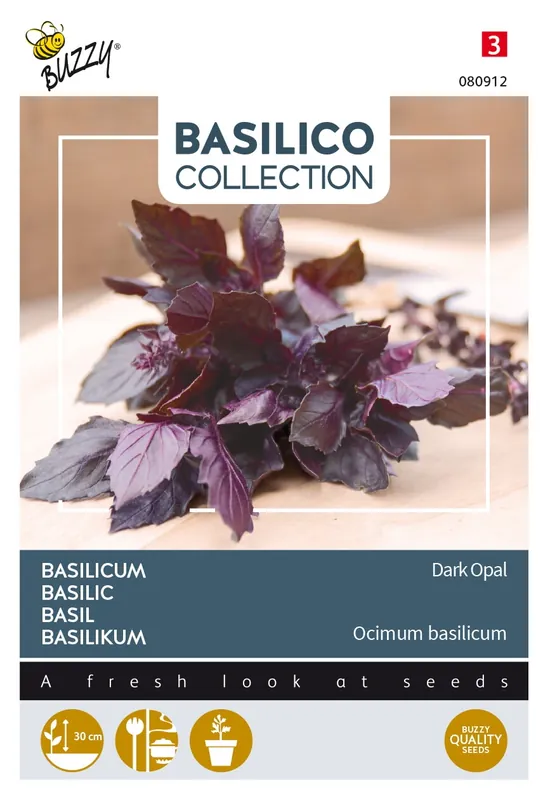 Buzzy® zaden - Basilicum Dark Opal | Nog enkele stuks
