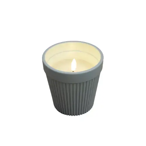 Gratis retourneren - LED Buitenkaars in pot d11xh11cm - Blauw